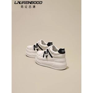 厚底小白鞋时尚百搭小个子显高休闲运动2025新款显瘦女鞋增高10CM