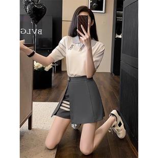 短裙裤 女洋气减龄小个子短袖 两件套 Dsyle超火运动套装 法国Rouje