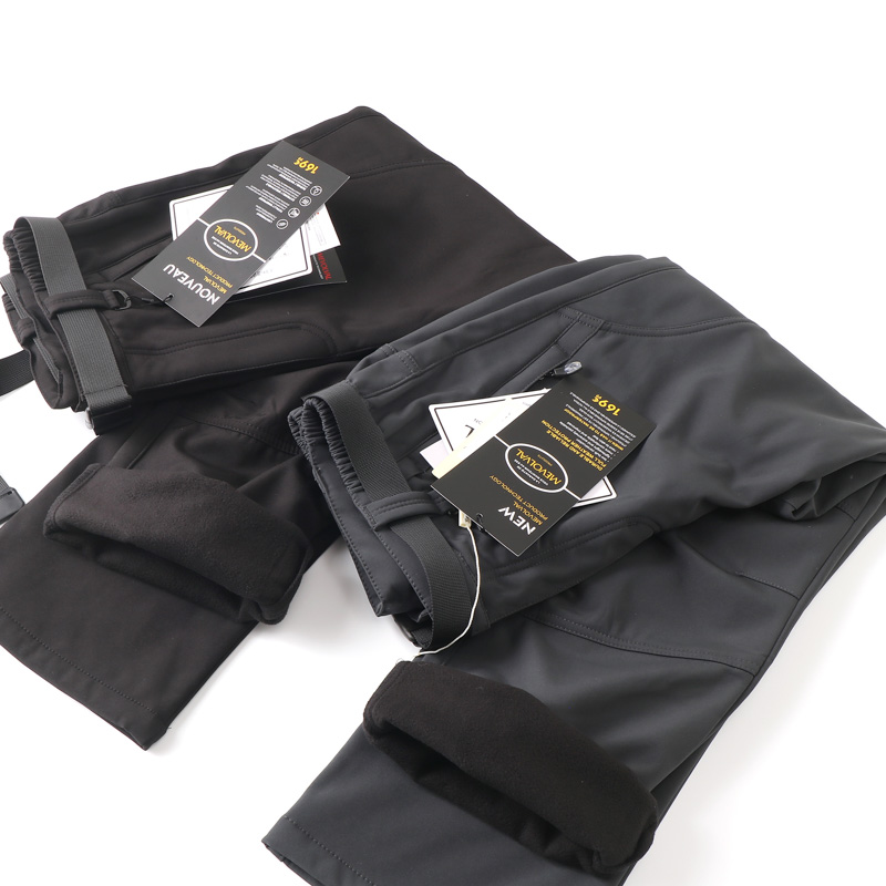 防水防风加绒直筒软壳休闲裤潮