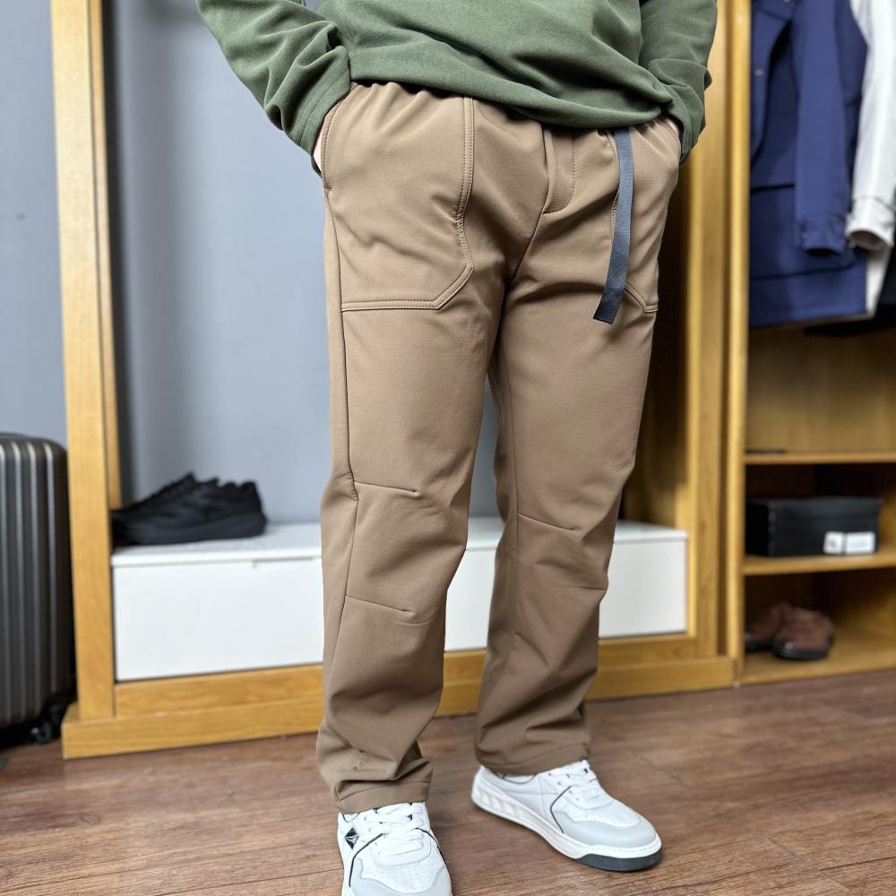 户外高端软壳裤！科技暖绒！3D立裁！情侣款冬季防泼水运动休闲裤