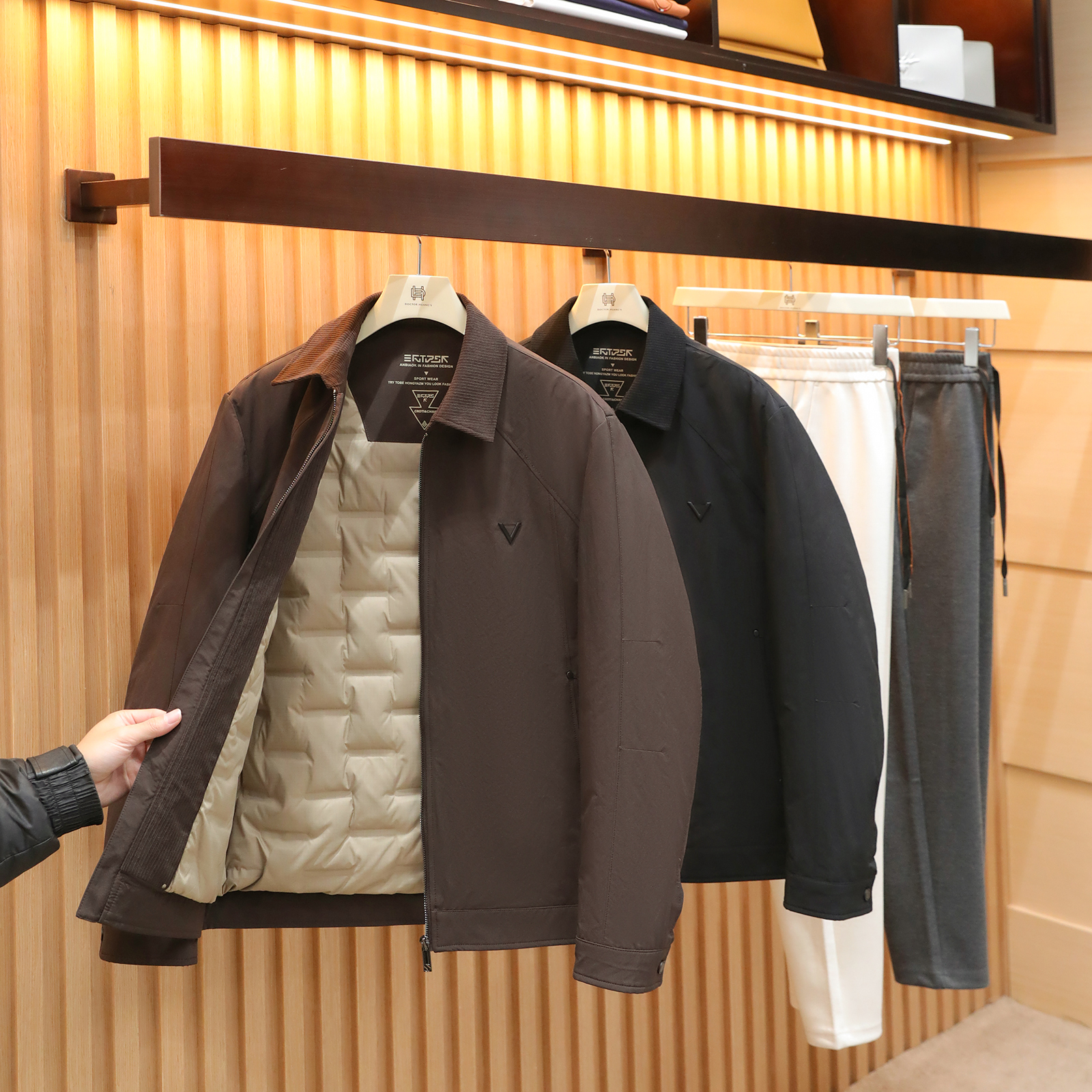 男士高端轻便保暖防风羽绒服外套