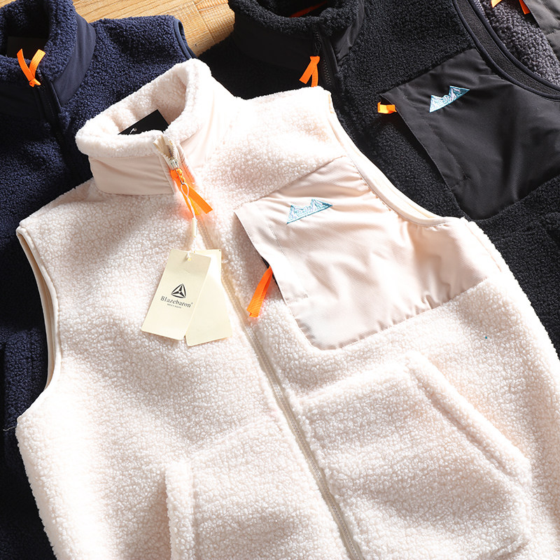 保暖摇粒绒马甲背心外套上衣