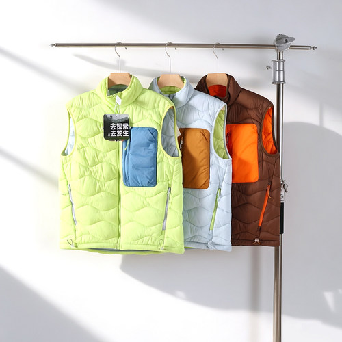 山系户外情侣秋冬保暖吐司棉马甲