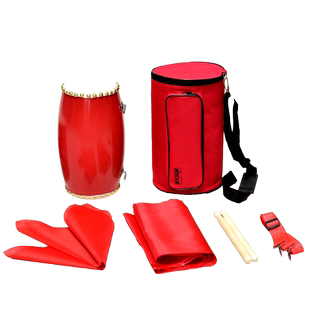 歌韵9 12 14 15cm牛皮腰鼓成人秧歌腰鼓幼儿舞蹈腰鼓儿童打击乐器