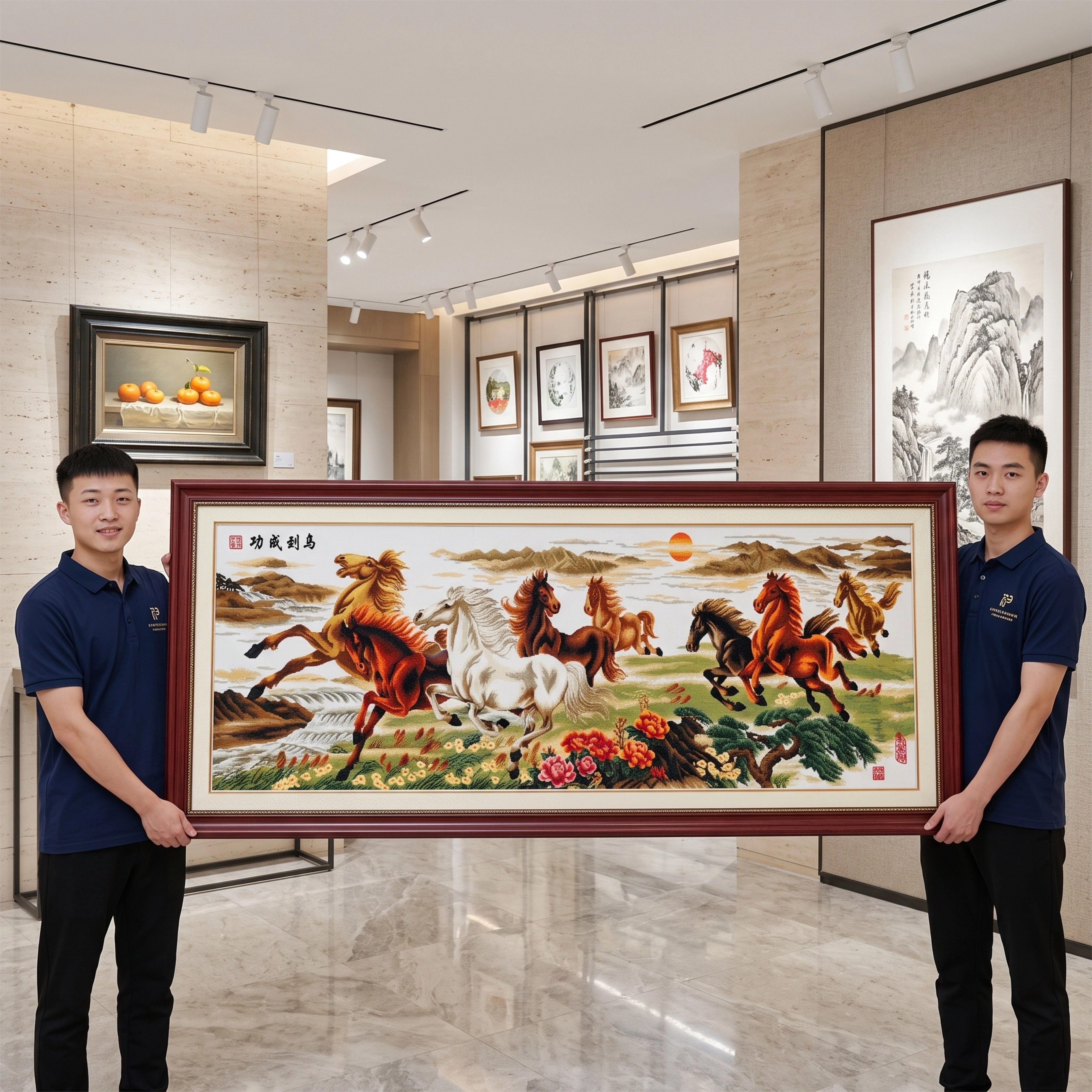 十字绣裱框边框自装实木相框带玻璃钻石画框架定制挂墙画框装裱