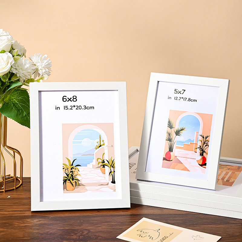 实木质a4相框简约摆台装裱画框10寸挂墙相框4k 8k创意照片墙定制