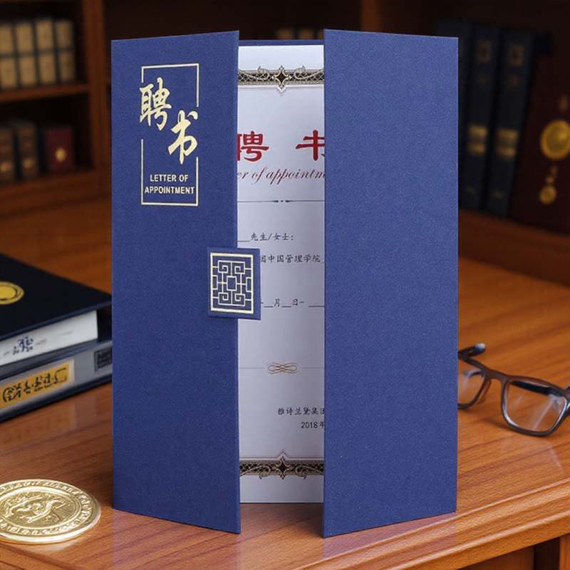 a4聘书定制创意光面高级聘任书