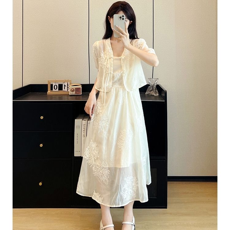 新女装中式国风盘扣套装