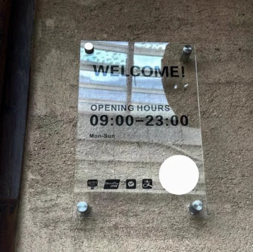 营业时间告示牌亚克力广告展示招牌挂牌定制店铺有事外出门店玻璃贴提