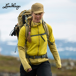 Lundhags隆哈Padje帕德杰户外轻量抓绒衣速干防风保暖中间层女款