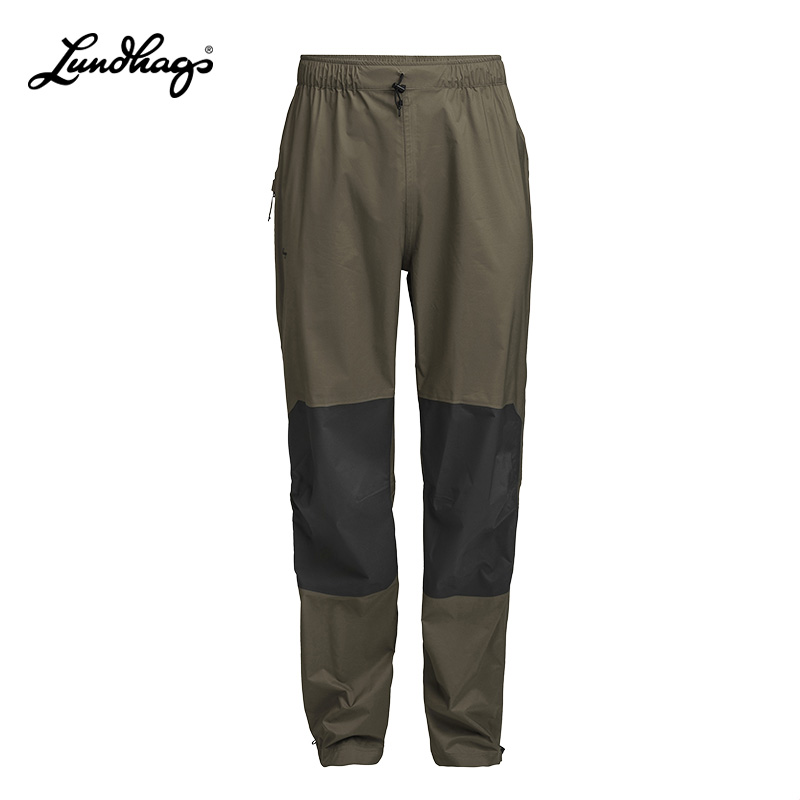 Lundhags隆哈Tived户外轻量防水裤男士春夏可折叠薄款轻便登山裤