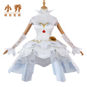 小乔cos服王者荣耀小乔纯白花嫁cosplay二次元 游戏扮演服