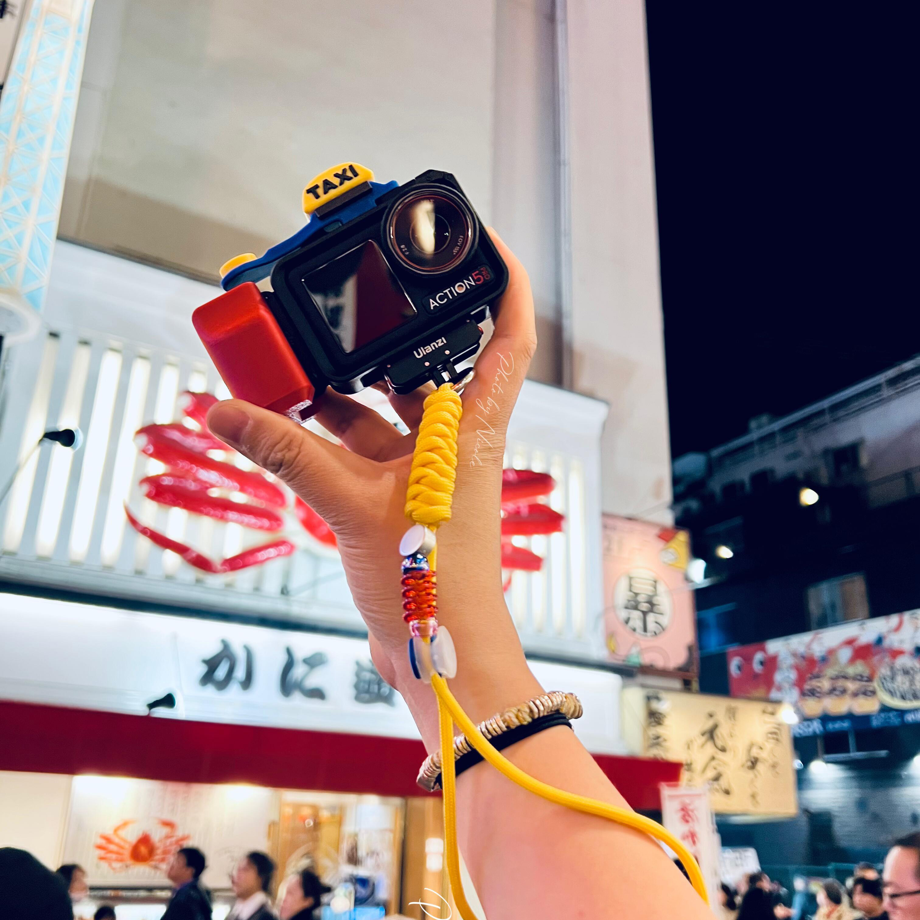 【大疆相机配件】适用于DJIaction3/4/5配件通用原厂兔笼快门手柄