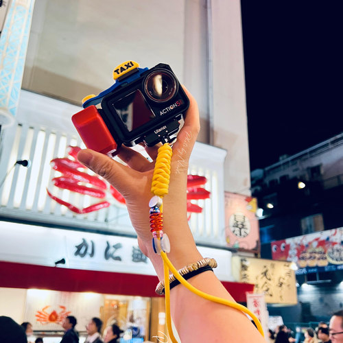 【大疆相机配件】适用于DJIaction3/4/5配件通用原厂兔笼快门手柄