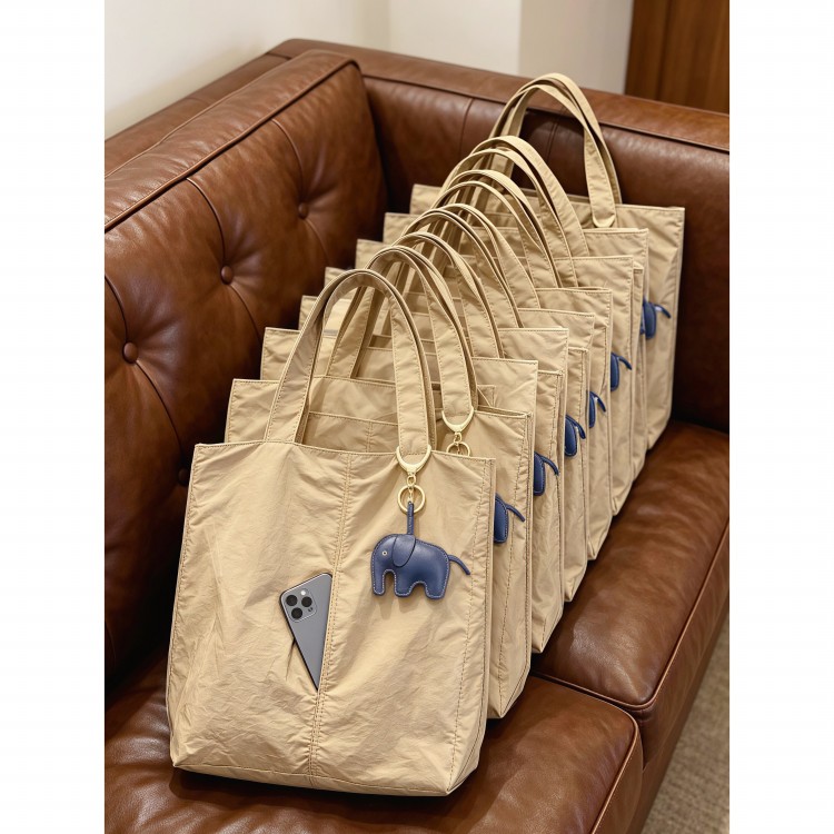 日系托特包大容量轻便百搭上班通勤手提包学生上课简约单肩帆布包