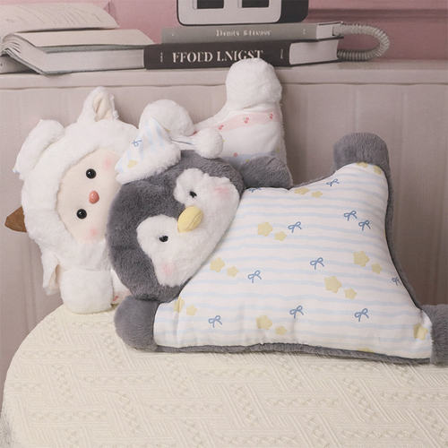 企鹅抱枕办公室座椅靠垫护腰沙发靠枕午睡枕头汽车腰靠垫腰托靠背