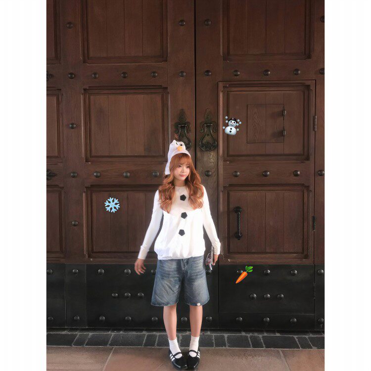 雪人雪宝服装圣诞节cos服饰女生成人玩偶服演出衣服装饰拍照道具