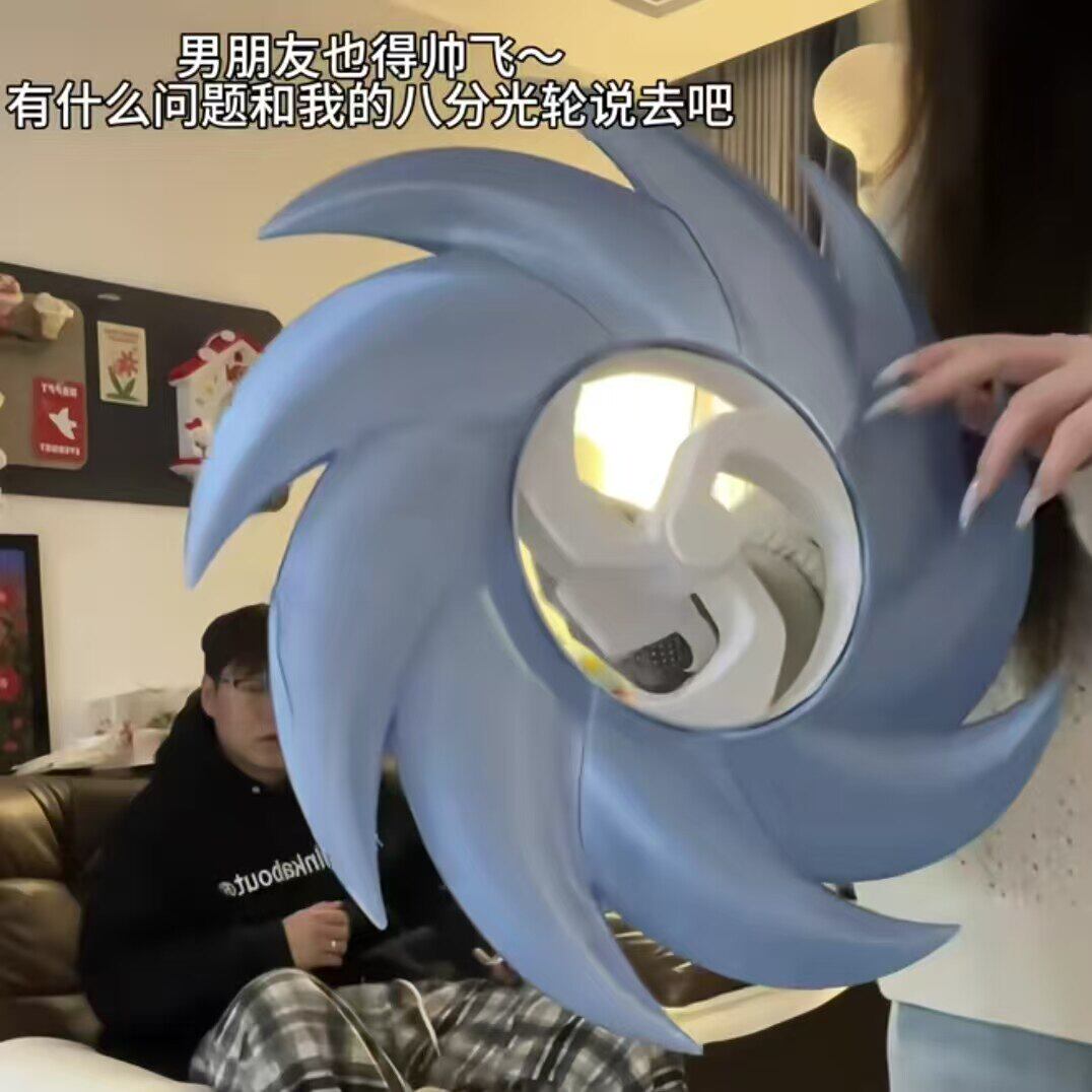 八分光轮旋转光剑3D打印儿童发光玩具光之锯人创意新年礼物送朋友