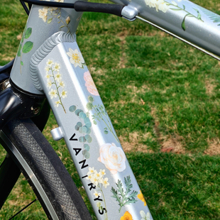 【给自行车换个皮肤】自行车公路车贴纸防水印花山地车架个性diy
