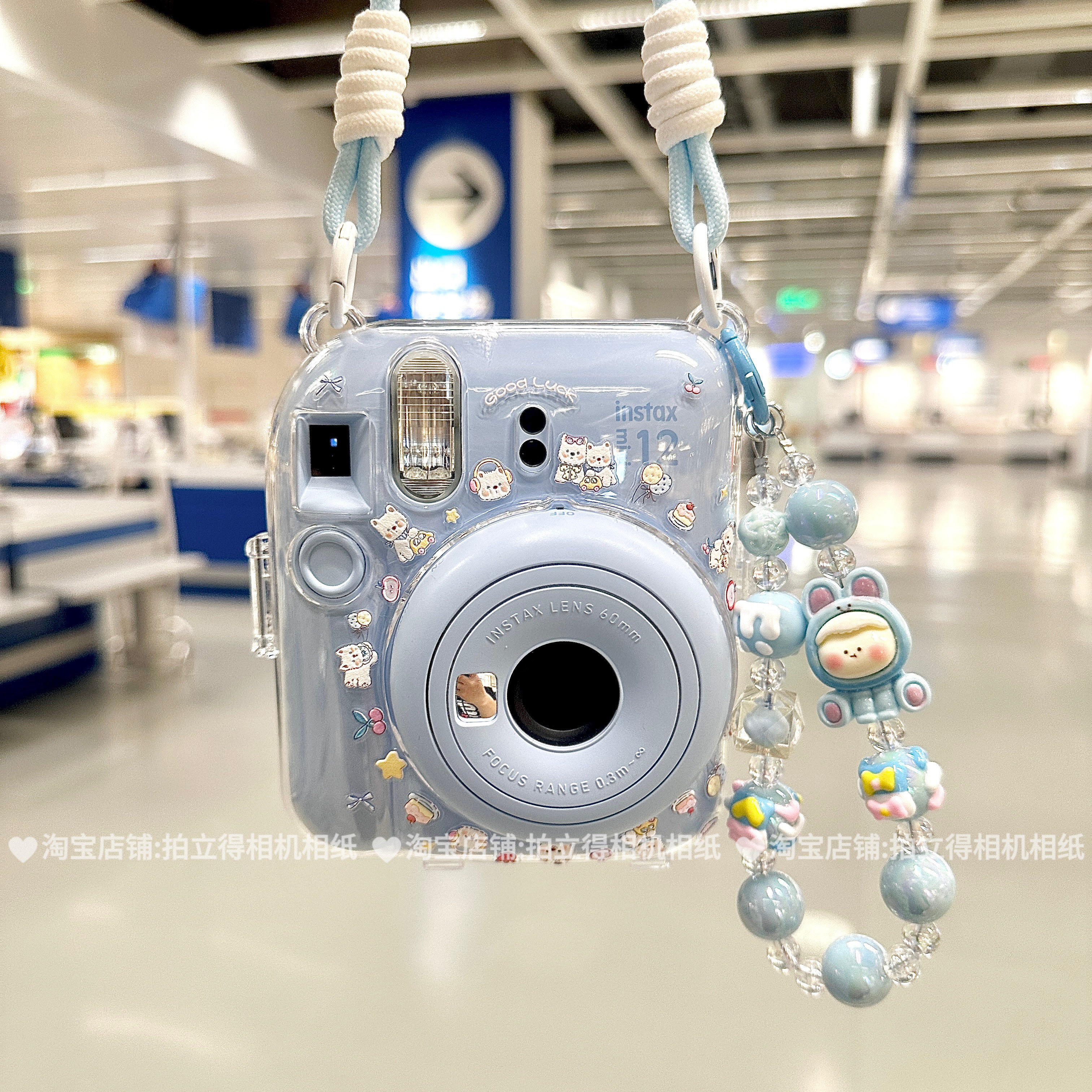 可爱拍立得mini12/11/迷你SE保护壳挂绳贴纸适用于富士相机保护套,3C数码配件,一次成像相机专用包,淘宝优惠券,粉丝福利购,淘宝优惠卷