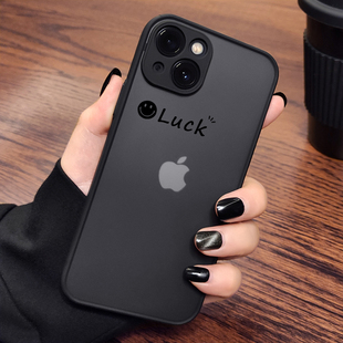 mini 78P XSMAX笑脸XR 适用苹果肤感磨砂17防摔16全包手机壳15PROMAX硅胶14半透明iphone12PROMAX13软边11