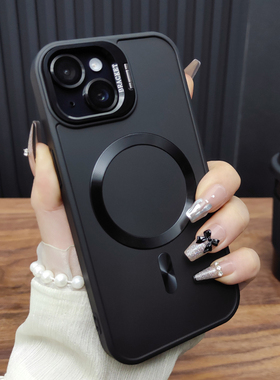 适用苹果17手机壳iPhone16ProMax合金镜头膜14Plus合金折叠支架13磁吸充电12防摔硅胶15大孔保护套时尚C67