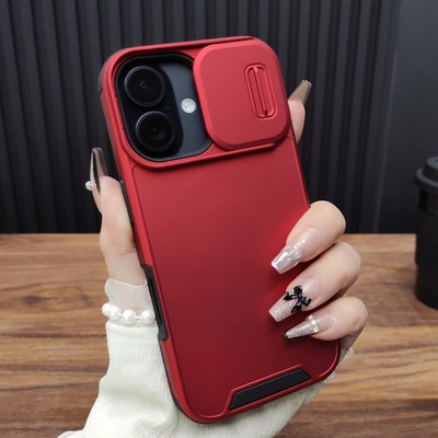 苹果16滑盖镜头防摔手机壳