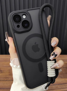 适用苹果17ProMax手机壳iPhone16自带玻璃镜膜14Plus肤感磨砂13磁吸充电12全包防摔15高级感保护套11简约B55