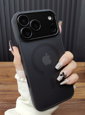 适用苹果17ProMax手机壳iPhone16自带镜头膜15Plus肤感磨砂14磁吸充电13新款12全包保护套11硅胶防摔B68