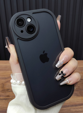 适用苹果17手机壳iPhone15ProMax透明16全包14Plus硅胶防摔13圆形镜头12新款精孔11保护套时尚C26