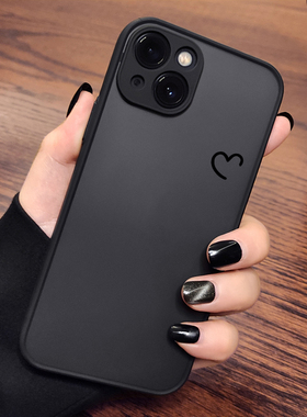 适用苹果磨砂17防摔全包15手机壳16PROMAX硅胶11半透iphone14PROMAX13爱心12/XSMAX简约XR/78P/mini/SE图40