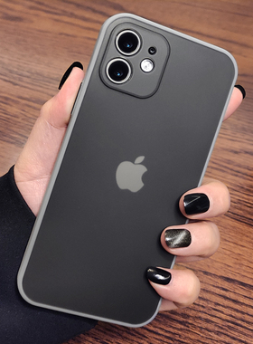 适用苹果12手机壳X硅胶iphoneXR磨砂11PRO/MAX透明XSMAX超薄7/8pluse2