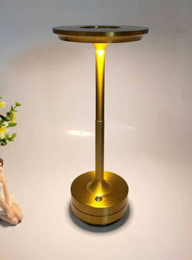 普华思餐厅酒吧水晶台灯卧室床头小夜灯充电触摸铁艺灯具灯饰WY16