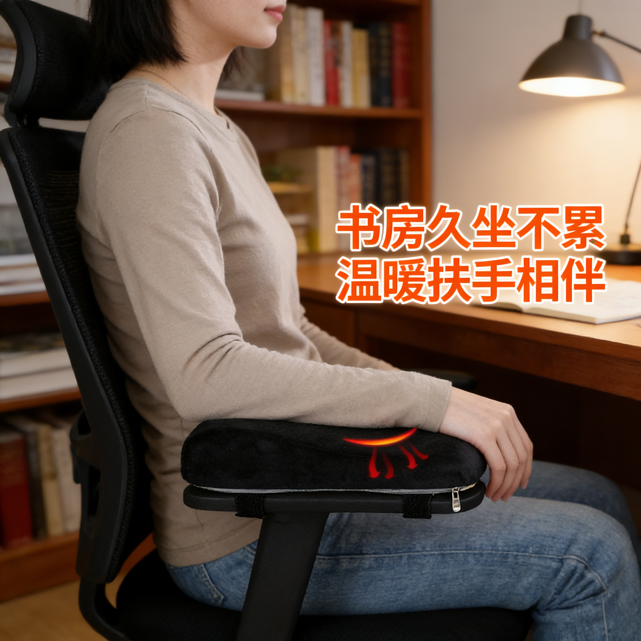 舒适扶手托拖套通用游戏椅增高垫软垫子四季宿舍护手垫加厚垫
