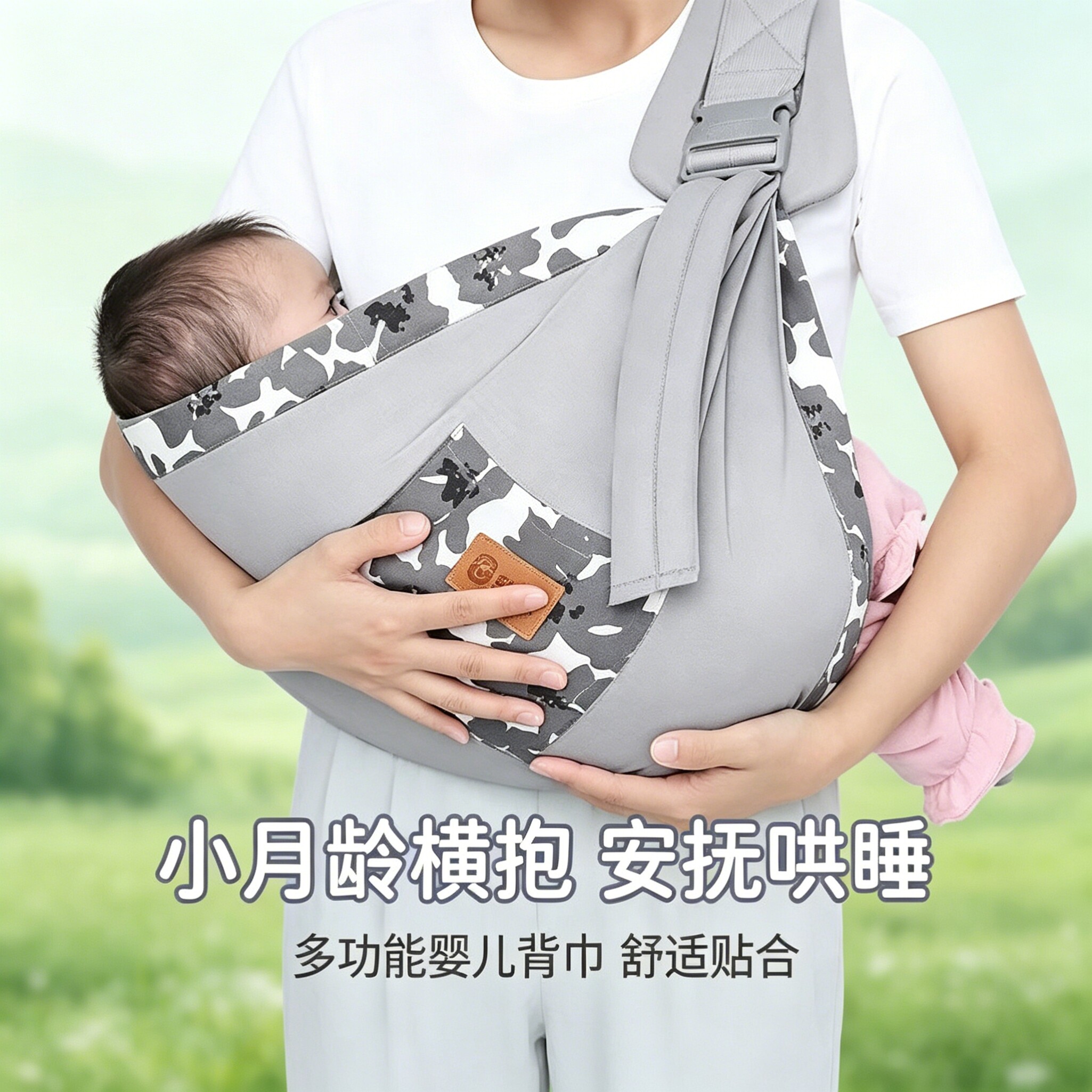 抱带哺乳期新生儿老式网眼款宝宝背带传统四季通用用品遛娃抱巾