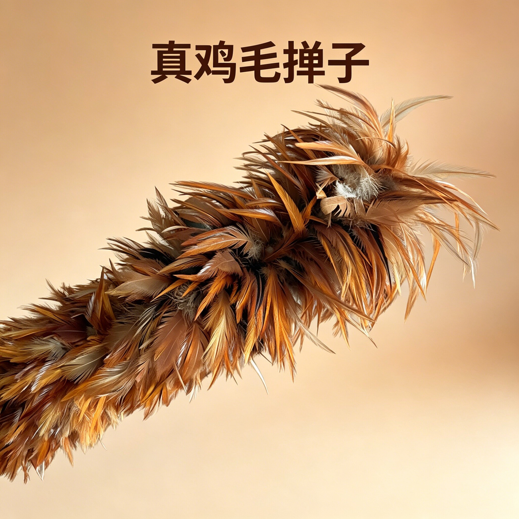 鸡毛掸子室内家务汽车公鸡可伸缩胆子加厚密高级禅子打扫单子