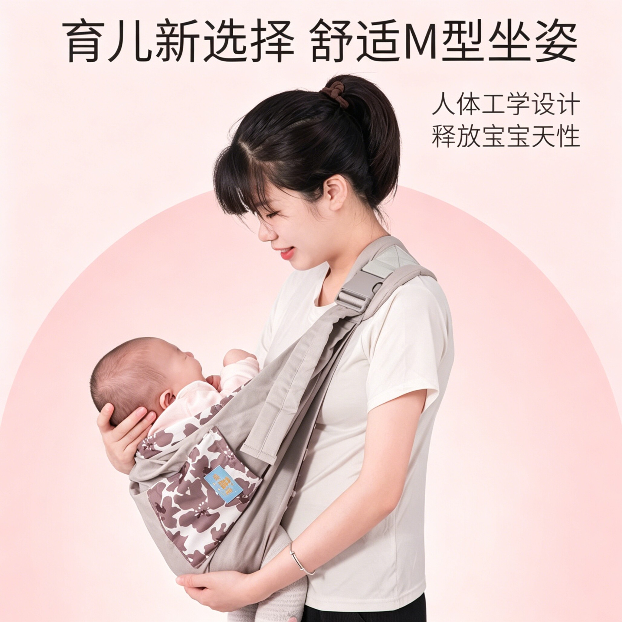 哺乳巾期背娃多功能横抱式夏季喂奶巾抱巾舒适轻便式喂奶夏天背巾