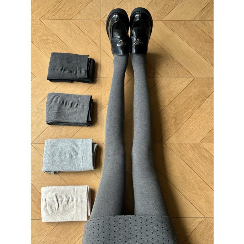 巨巨巨显瘦的本命裤袜！秋冬灰色百搭加绒打底裤女压力显瘦连裤袜