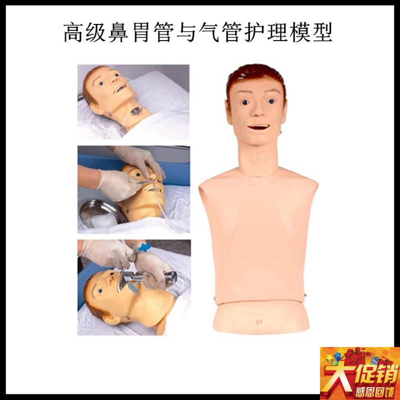 高级鼻胃管与气管护理模r型 鼻胃管护理模型 鼻饲模型 护理教学