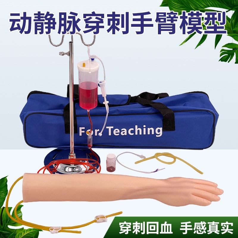 静脉穿刺输液及肌肉注射训练手臂模型 护士抽血练T手 打针抽血模