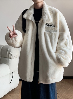 libetter25AW新款棉衣港风大码加厚毛绒外套宽松休闲潮流棉袄男