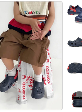 CROCS卡洛驰儿童洞洞鞋夏207610特林小Clog沙滩鞋速干凉鞋207458