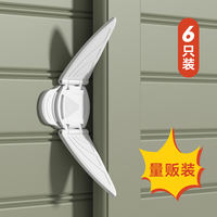 Sliding door, children's safety lock, wardrobe anti-opening lock, cabinet door anti-cat lock, door stopper, fixed snapper, sliding door lock thumbnail 6