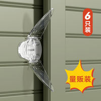 Sliding door, children's safety lock, wardrobe anti-opening lock, cabinet door anti-cat lock, door stopper, fixed snapper, sliding door lock thumbnail 5