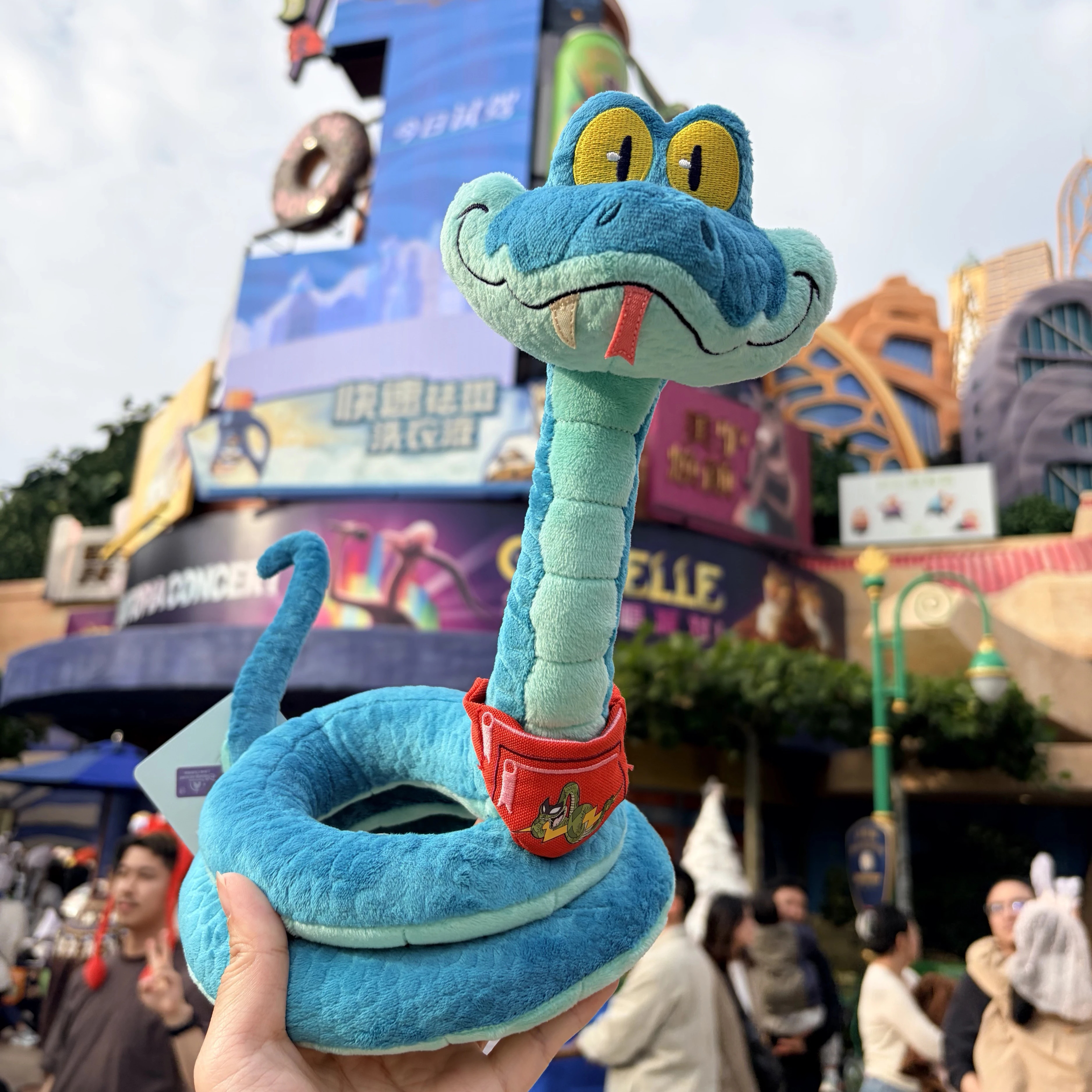 疯狂动物城盖瑞蛇周边毛绒玩偶