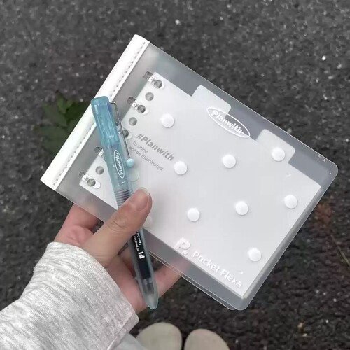 韩系波点B7透明线圈手账本学生