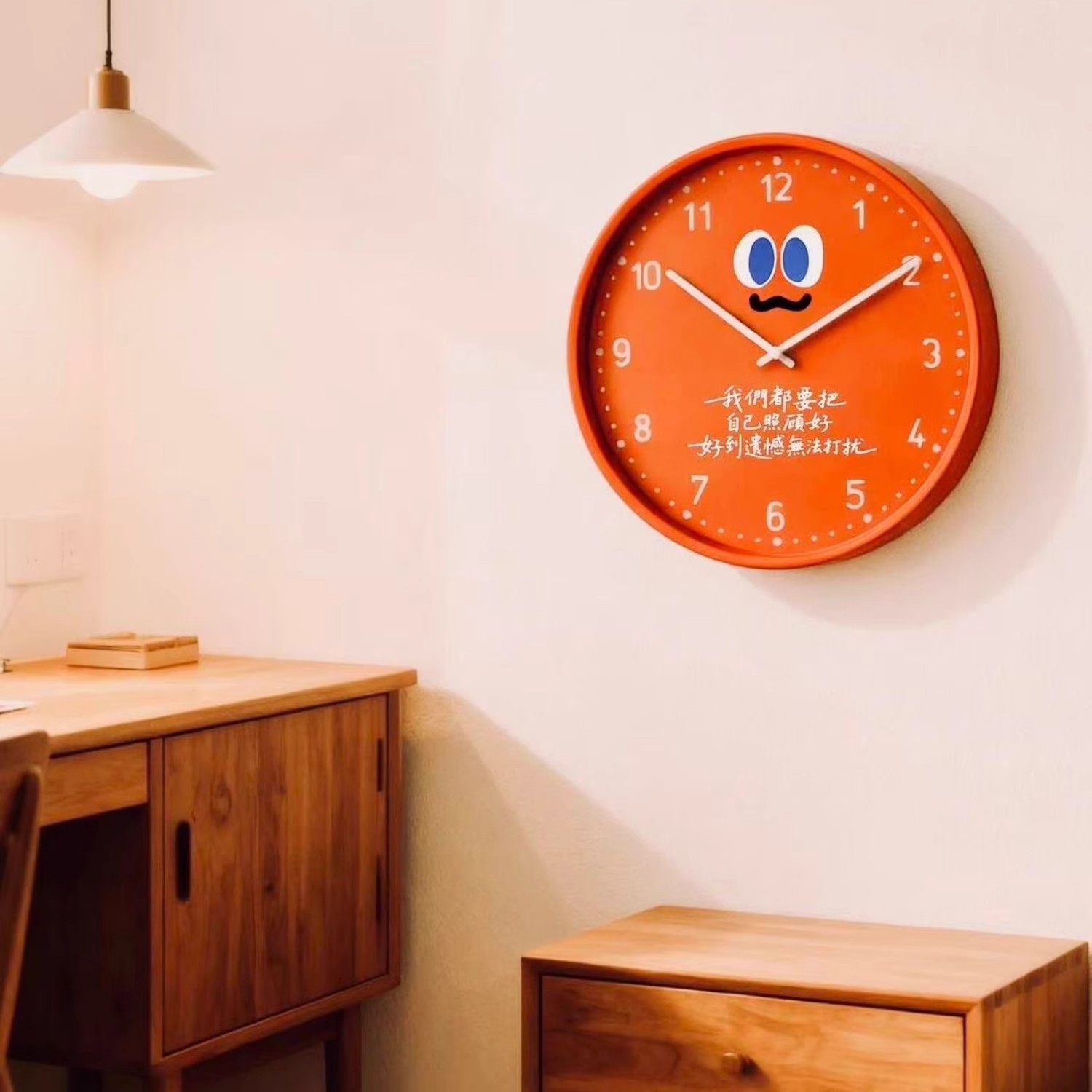 摆件装饰五月天胡萝卜挂钟装饰