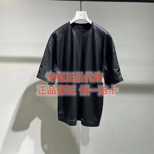 百搭2026春2Q3T16490仿皮衣短袖 速发 代购 国内正品 2995 LESS女装