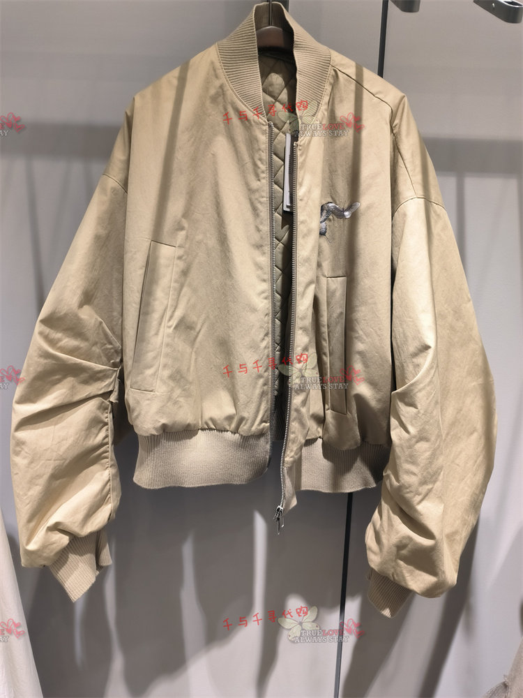 现货JNBY江南布衣2023秋季专柜正品棉衣刺绣棒球服5N9B14490-1995