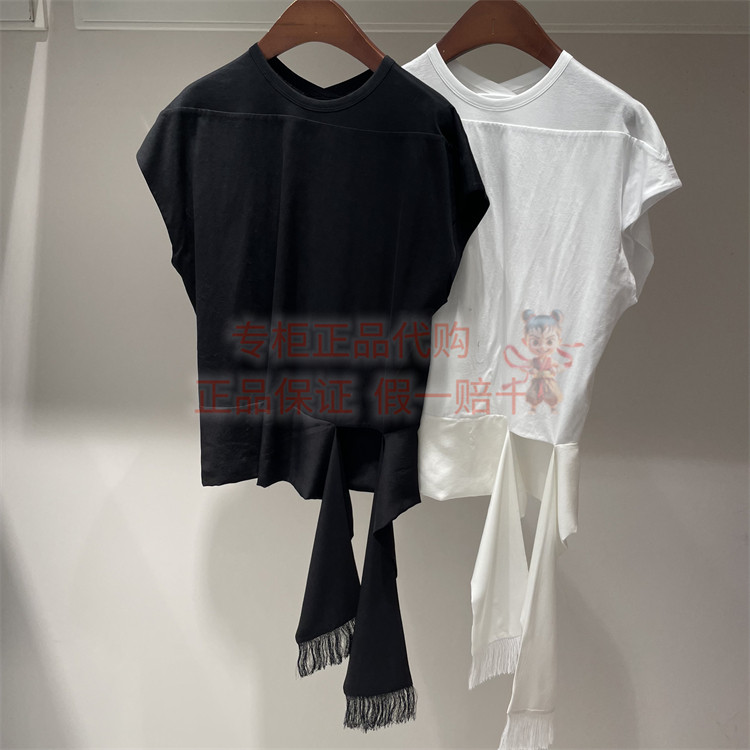 现货 LESS女装2025秋季 国内正品代购 2P7115400系带短袖上衣1395